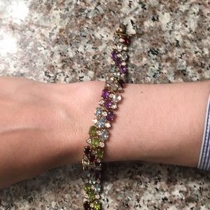 Multi-gemstone bracelet
